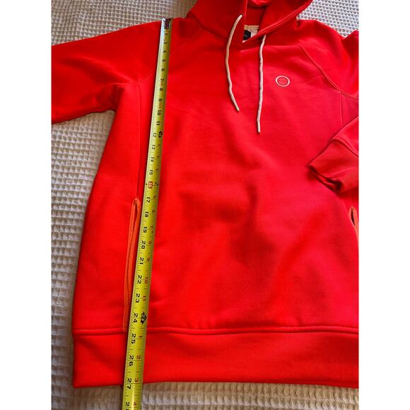 Scotch & Soda Men's Fluorescent Orange Club Nomad Time Off Pull On Hoodie Medium - Picture 6 of 12